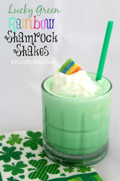 Food For St Patrick's Day Party
 St Patrick’s Day Food Rainbow Shamrock Shakes Easy