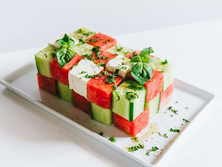 Food Network Summer Recipes
 Summer Food Network Watermelon Cucumber Cube Salad