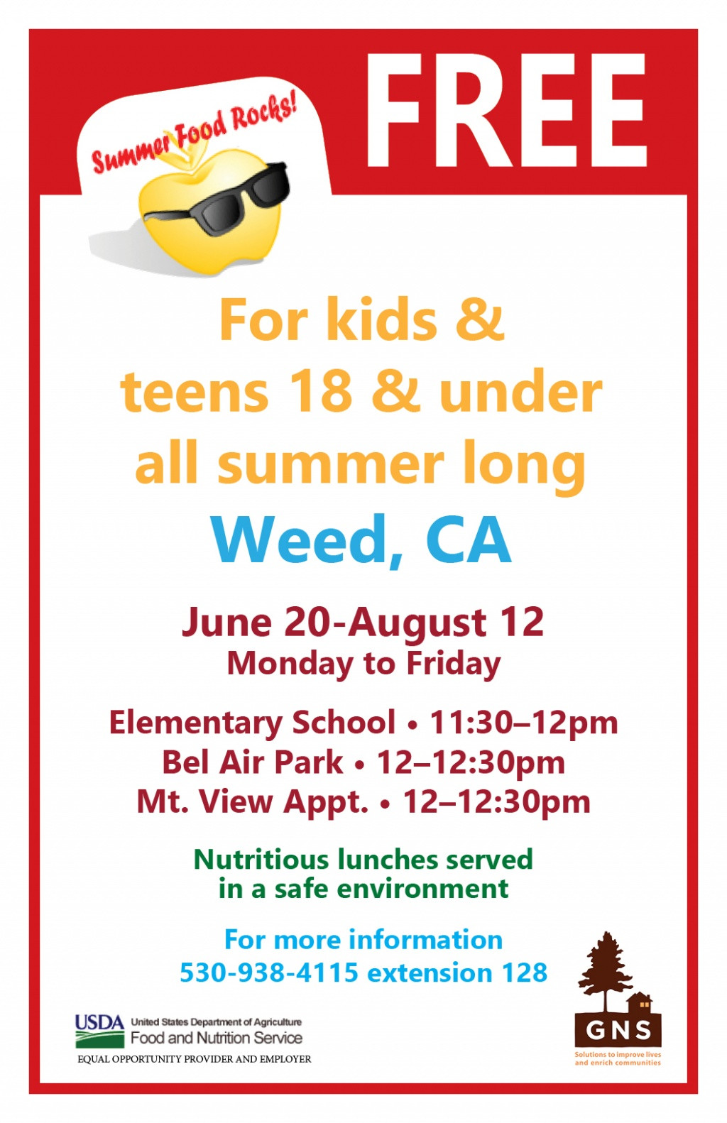 Free Summer Food Program
 Kids can eat lunch free this summer — Great Northern