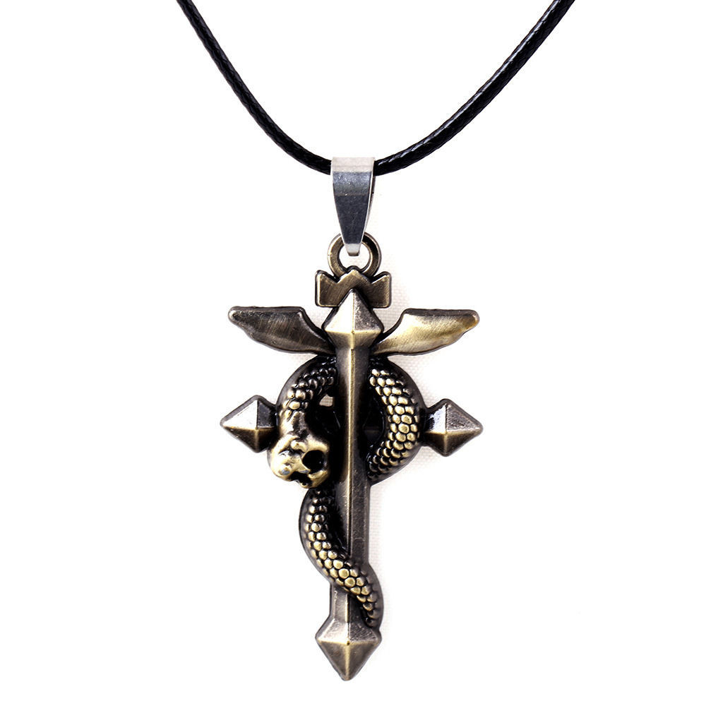 Fullmetal Alchemist Necklace
 Anime Fullmetal Alchemist Snake Pendant Necklace Cosplay