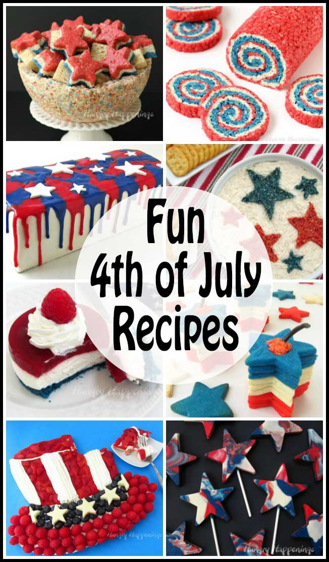 Fun 4th Of July Food
 Fun 4th of July Recipes Red White and Blue Desserts and