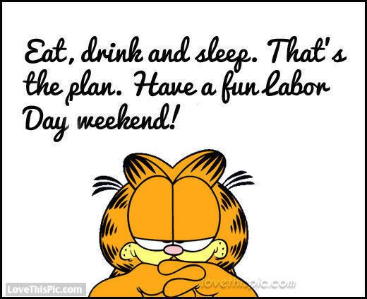 Funny Labor Day Quotes And Sayings
 Eat drink sleep this Labor Day labor day labor day
