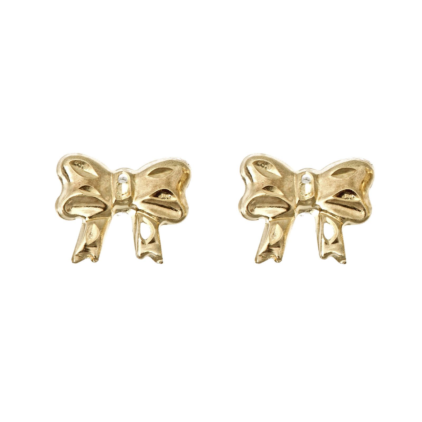 Gold Bow Earrings
 La s 14k Yellow Gold Bow Earrings