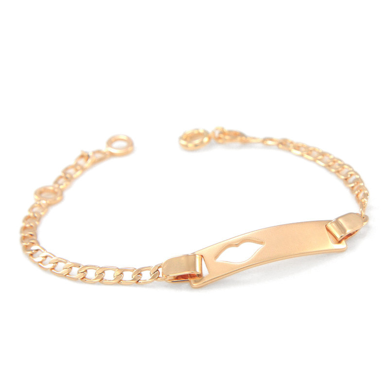 Gold Bracelets For Babies
 17CM Baby Bracelets Gold Kids Jewelry Bracelet Bebe Bangle