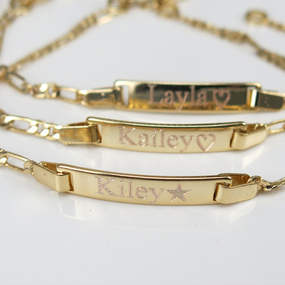 Gold Bracelets For Babies
 Gold Bracelet Baby Bracelet Personalized Baby by