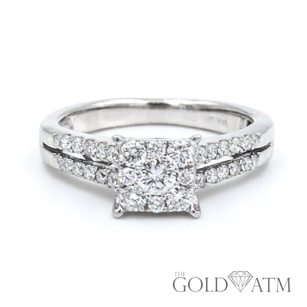 Gold Diamond Engagement Rings
 14K White Gold Diamond Engagement Ring from Zales The