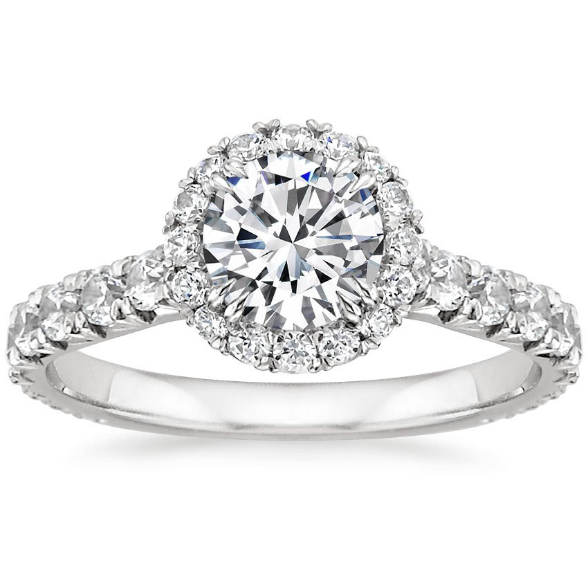 Gold Diamond Engagement Rings
 18K White Gold Sienna Diamond Ring
