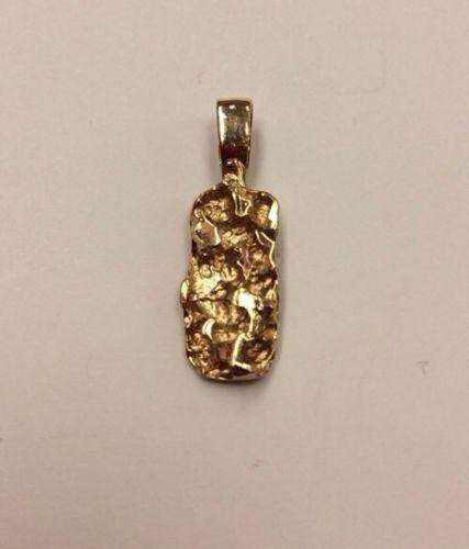 Gold Nugget Necklace
 14k Gold Nug Pendant