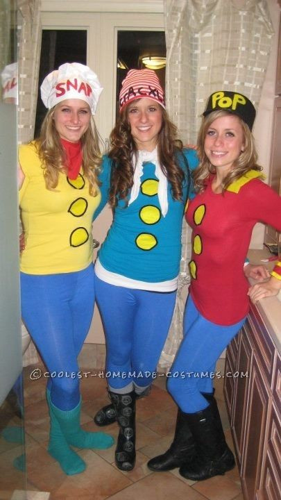 Halloween Costume Ideas For 3
 Coolest SNAP CRACKLE and POP Woman’s Group Costume