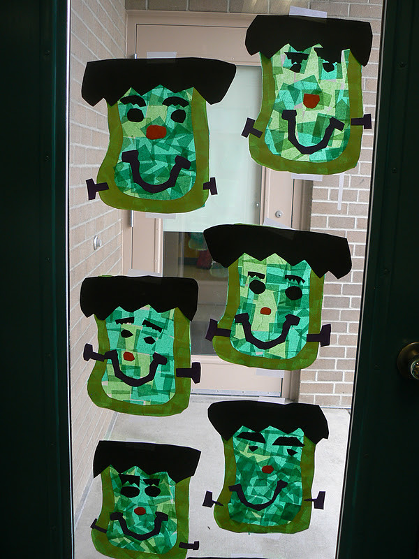 Halloween Craft Activities
 Mrs T s First Grade Class Frankenstein Window Art
