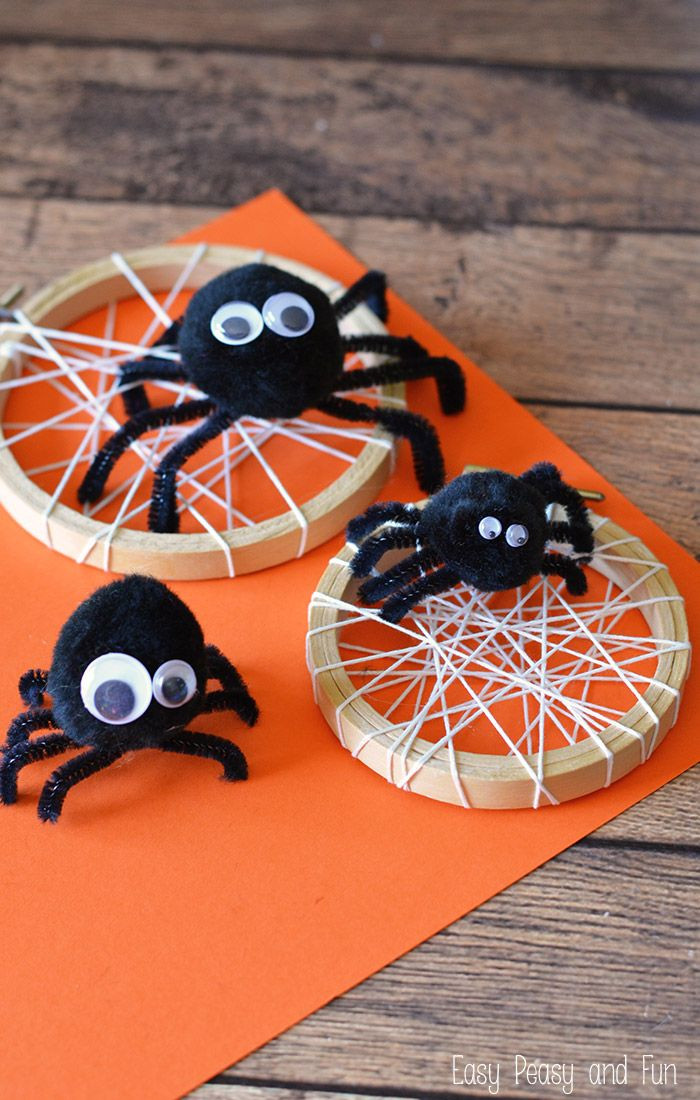 Halloween Crafts For Toddlers Age 3
 Silly Spider Craft