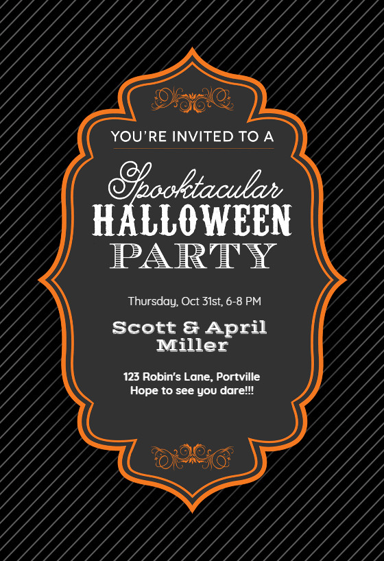 Halloween Party Invite Ideas
 Spooktacular Halloween Party Halloween Party Invitation
