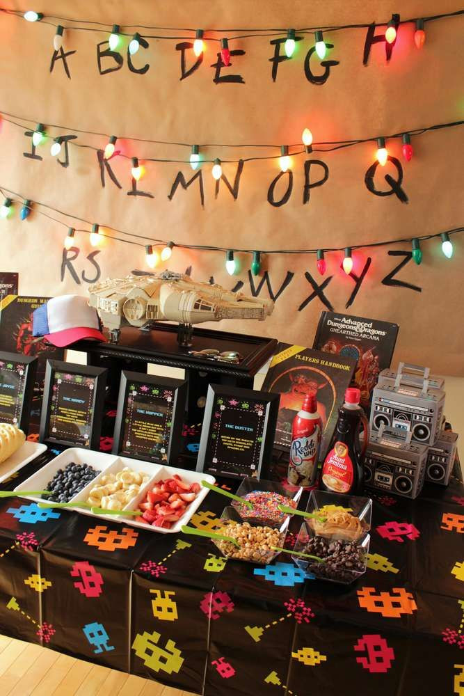 Halloween Themed Party
 Check out this cool Stranger Things Halloween themed party