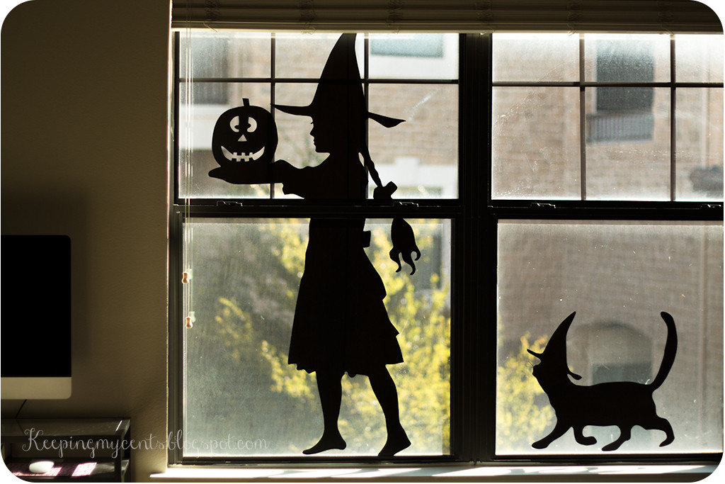 Halloween Window Silhouettes Diy
 Keeping My Cents ¢¢¢ DIY Halloween Window Silhouette