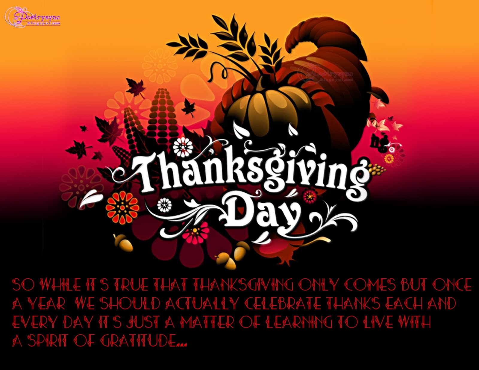 Happy Thanksgiving Day Quotes
 Happy Thanksgiving Day Quotes QuotesGram