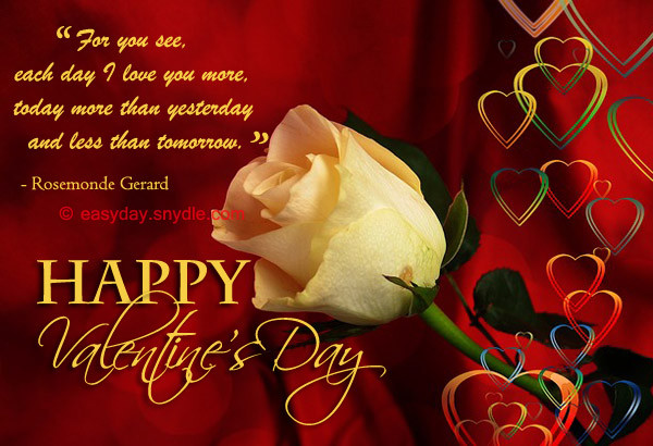 Happy Valentines Day Wife Quotes
 Collection of Best Valentines Day Quotes and Sayings Easyday