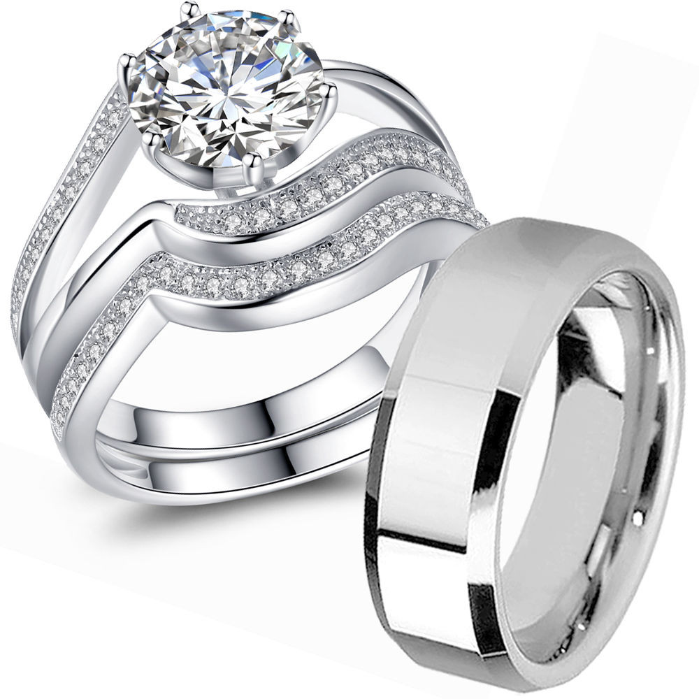 25 Of the Best Ideas for His and Hers Wedding Bands Sets - Home, Family ...