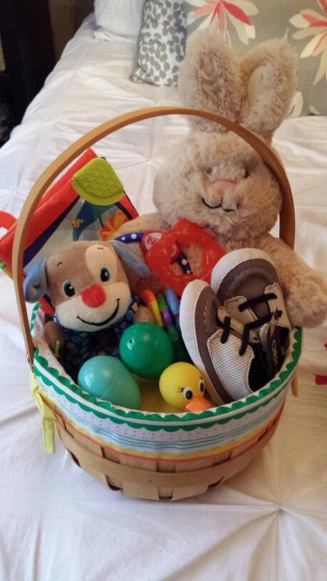 Ideas For Baby Easter Basket
 Baby s first Easter basket Easter basket for baby boy