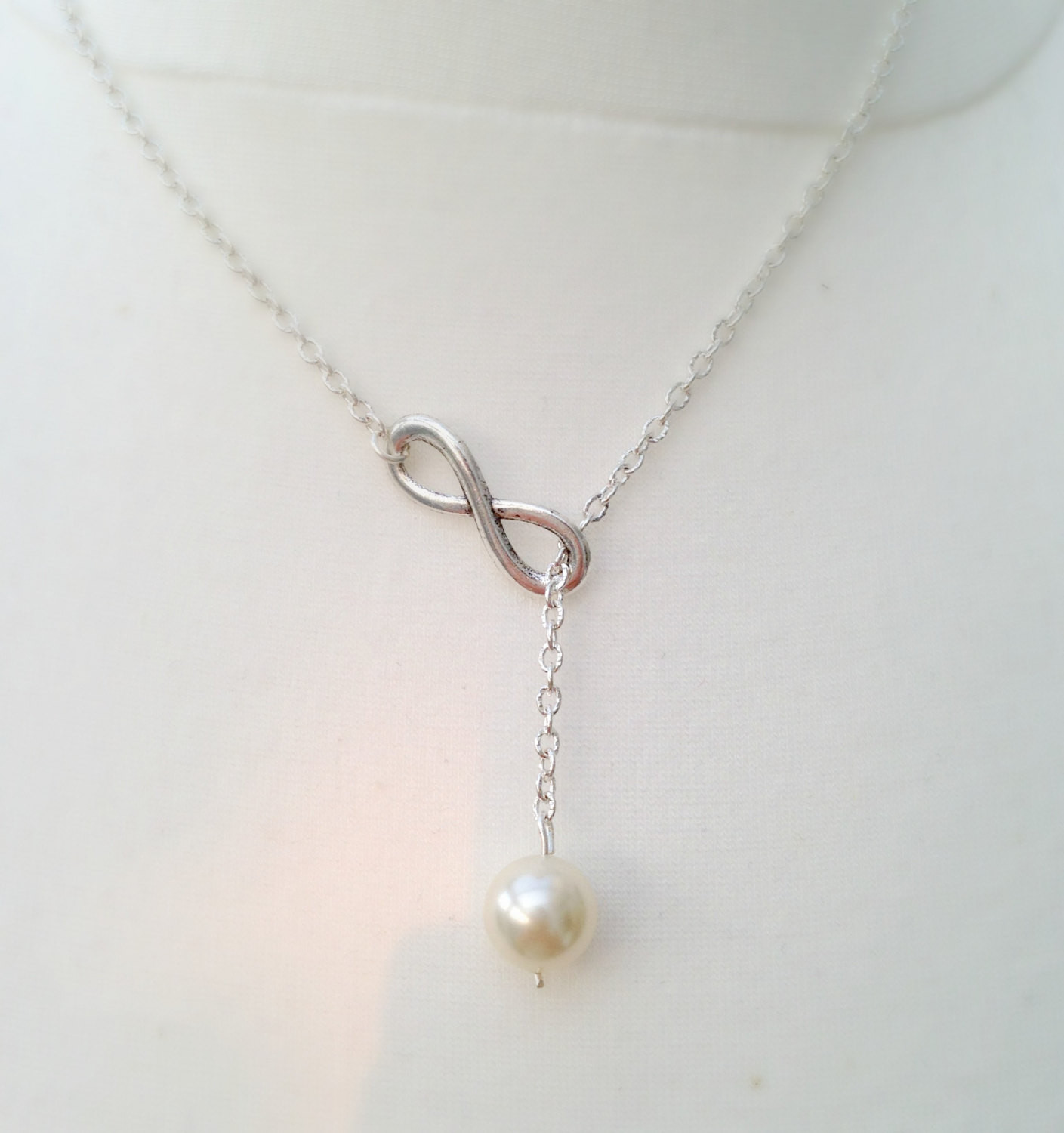 Infinity Lariat Necklace
 Lariat necklace Infinity Lariat Silver Lariat Necklace