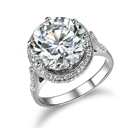 Lab Grown Diamond Rings
 Aliexpress Buy Stunning 5Ct Round Cut Lab Grown