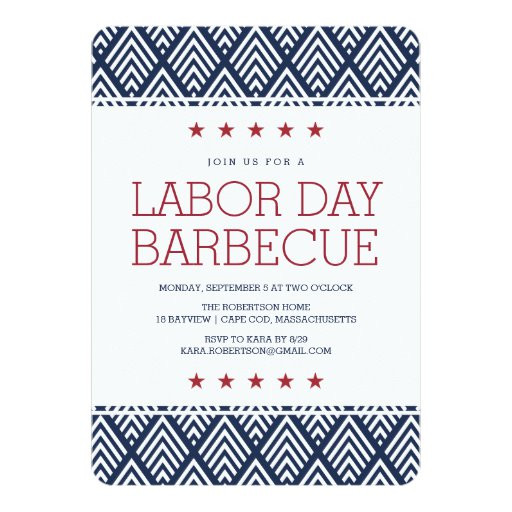 Labor Day Party Invite
 Labor Day Barbecue Party Invitation