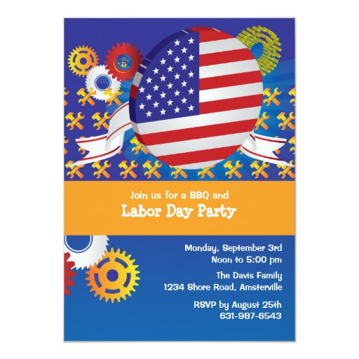 Labor Day Party Invite
 Labor Day Party Invitation