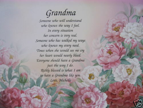 Late Mother's Day Gifts
 PERSONALIZED POEM FOR GRANDMA GIFTS FOR BIRTHDAY