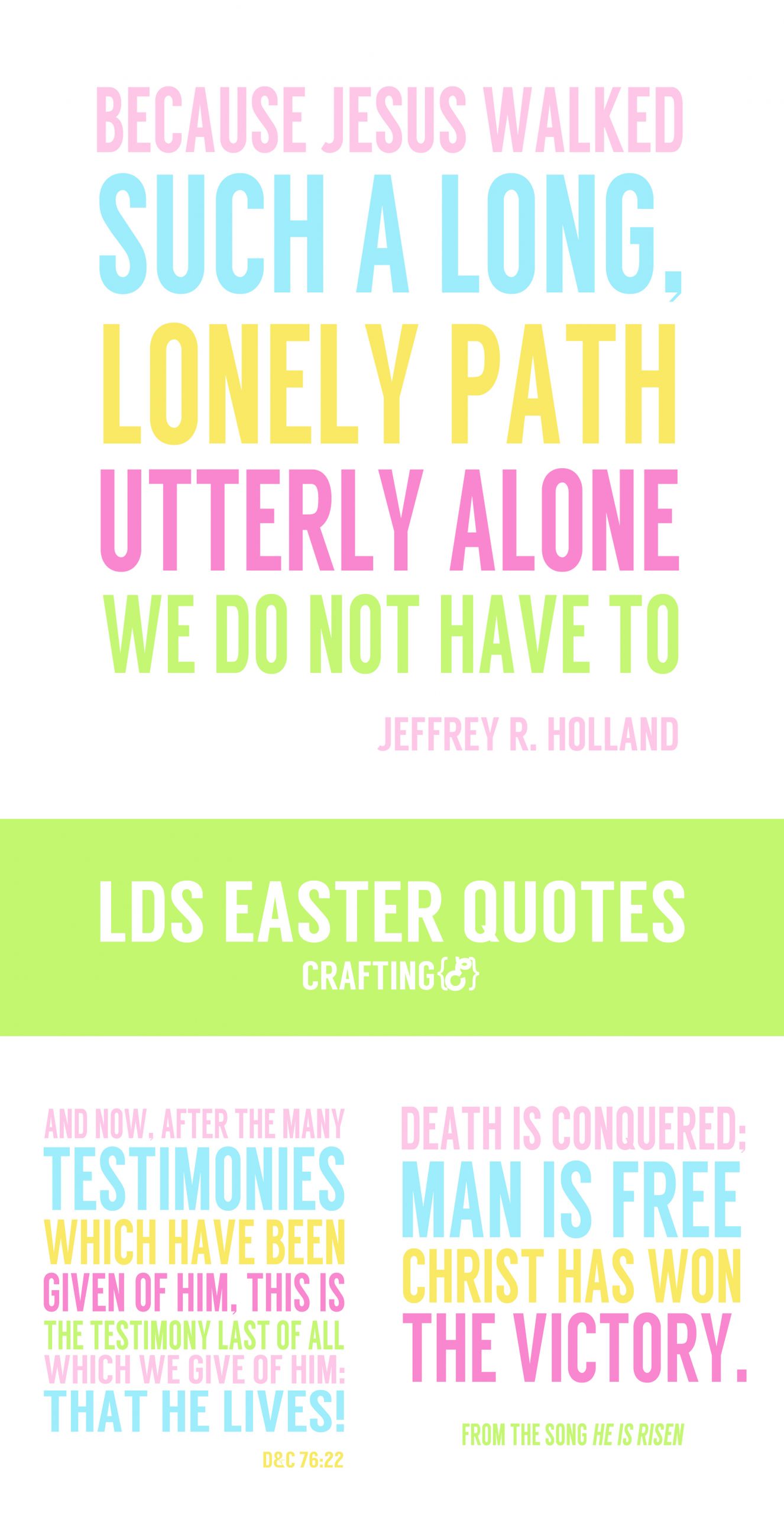 Lds Easter Quotes
 LDS Easter Quotes Craftinge E