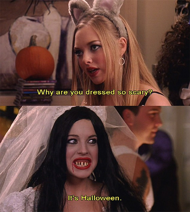 Mean Girls Halloween Quote
 Why DO all Halloween costumes look like strippers outfits