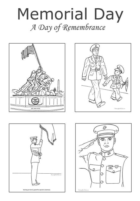 Memorial Day Activities For Kindergarten
 Memorial Day coloring pages Free and printable