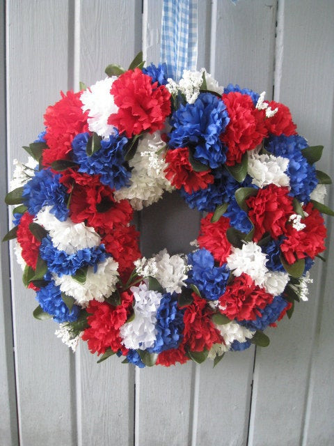 Memorial Day Decorating Ideas
 Patriotic Decoration Patriotic Wreath Americana Door Wreath