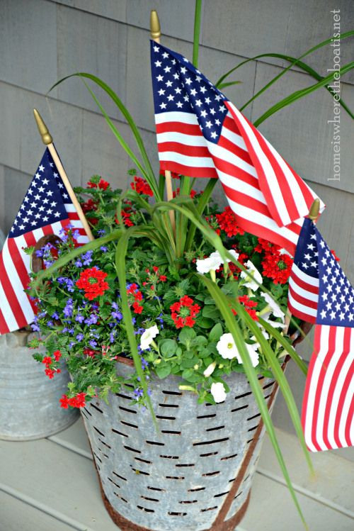 Memorial Day Flower Ideas
 38 best Patriotic Planters images on Pinterest