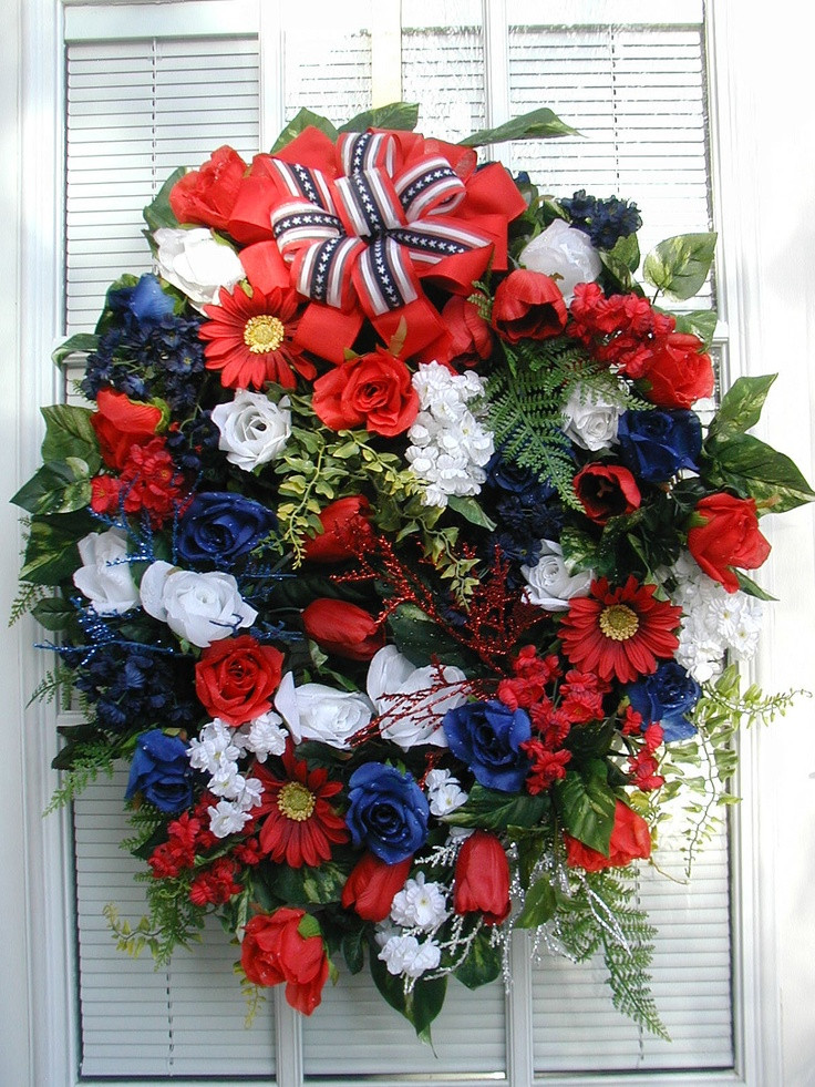 Memorial Day Flower Ideas
 1000 images about Patriotic Floral Arrangements on