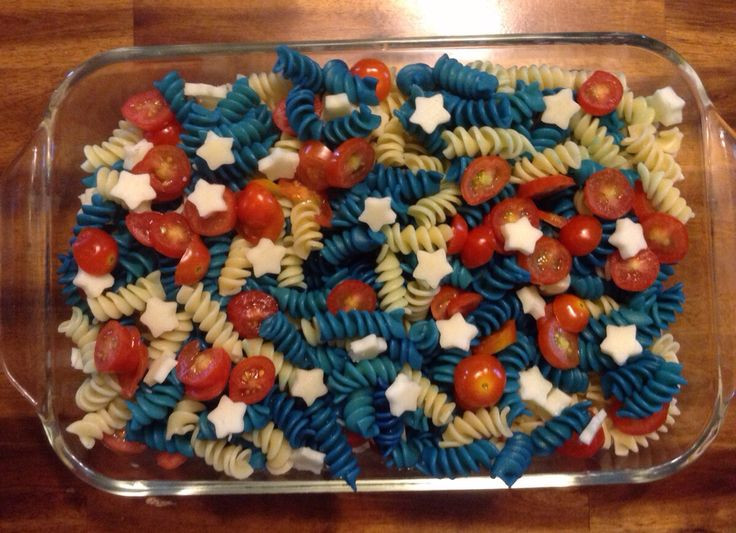 Memorial Day Food Ideas Pinterest
 Patriotic Pasta Memorial Day 4th of July Flag Day Veterans