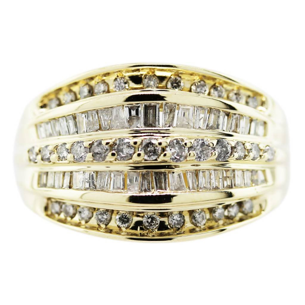 Mens Yellow Gold Diamond Rings
 18K Yellow Gold Mens Diamond Ring Raymond Lee Jewelers