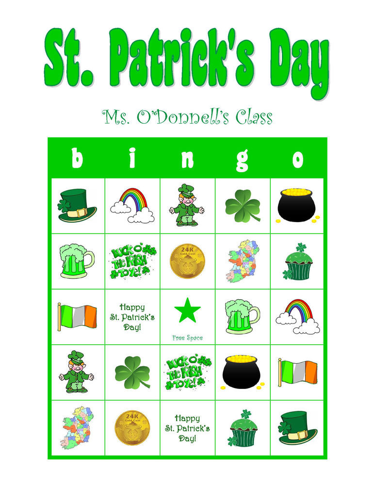 Mother's Day Party Games
 St Patrick s Patty s Day Personalized Irish Party Game