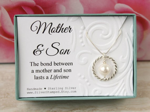 Mothers Day Gifts For Mom
 Mother s Day Gift from Son Gift for mom sterling silver