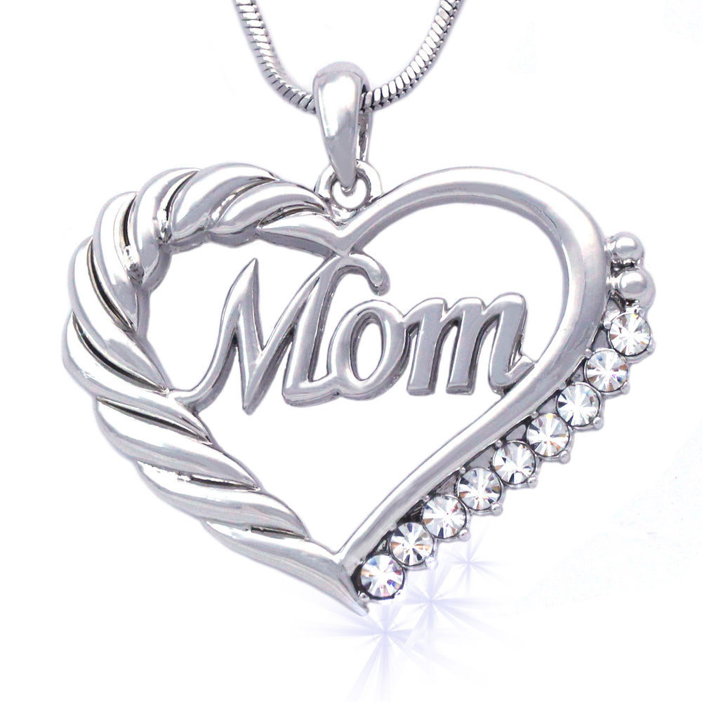 Mothers Day Gifts For Your Wife
 Heart MOM Necklace Mothers Day Birthday Gift for Wife MOM