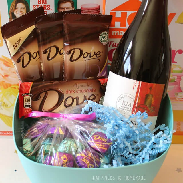Mothers Day Wine Gift Baskets
 Mother s Day Wine & Dark Chocolate Gift Basket Happiness