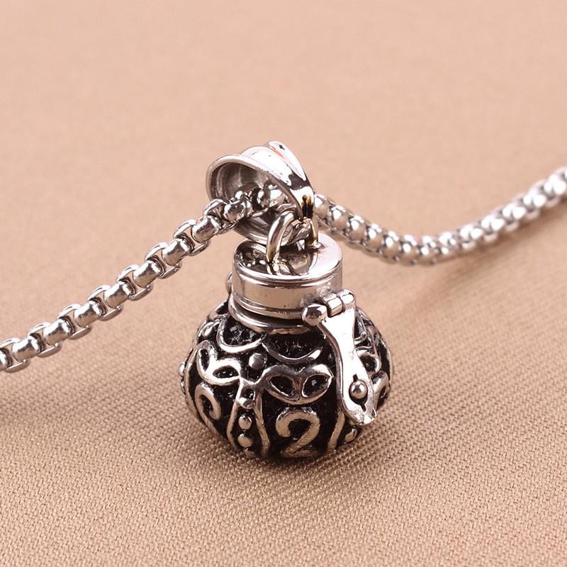 Necklace To Put Ashes In
 2017 Tibetan Openable 316l Stainless Steel Memorial