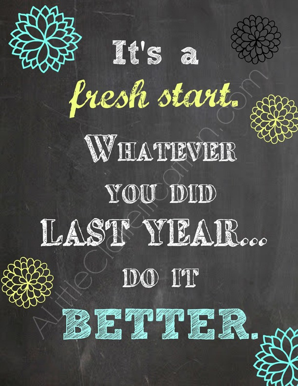 New Year Fresh Start Quotes
 21 FREE Printables for January A Little Claireification