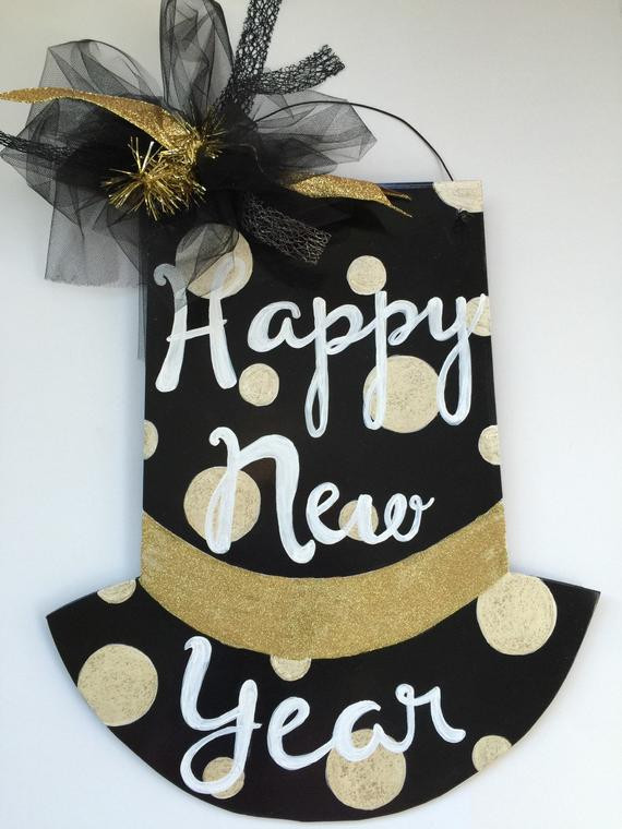 New Year Hat Craft
 Happy New Year Door Hanger Hat