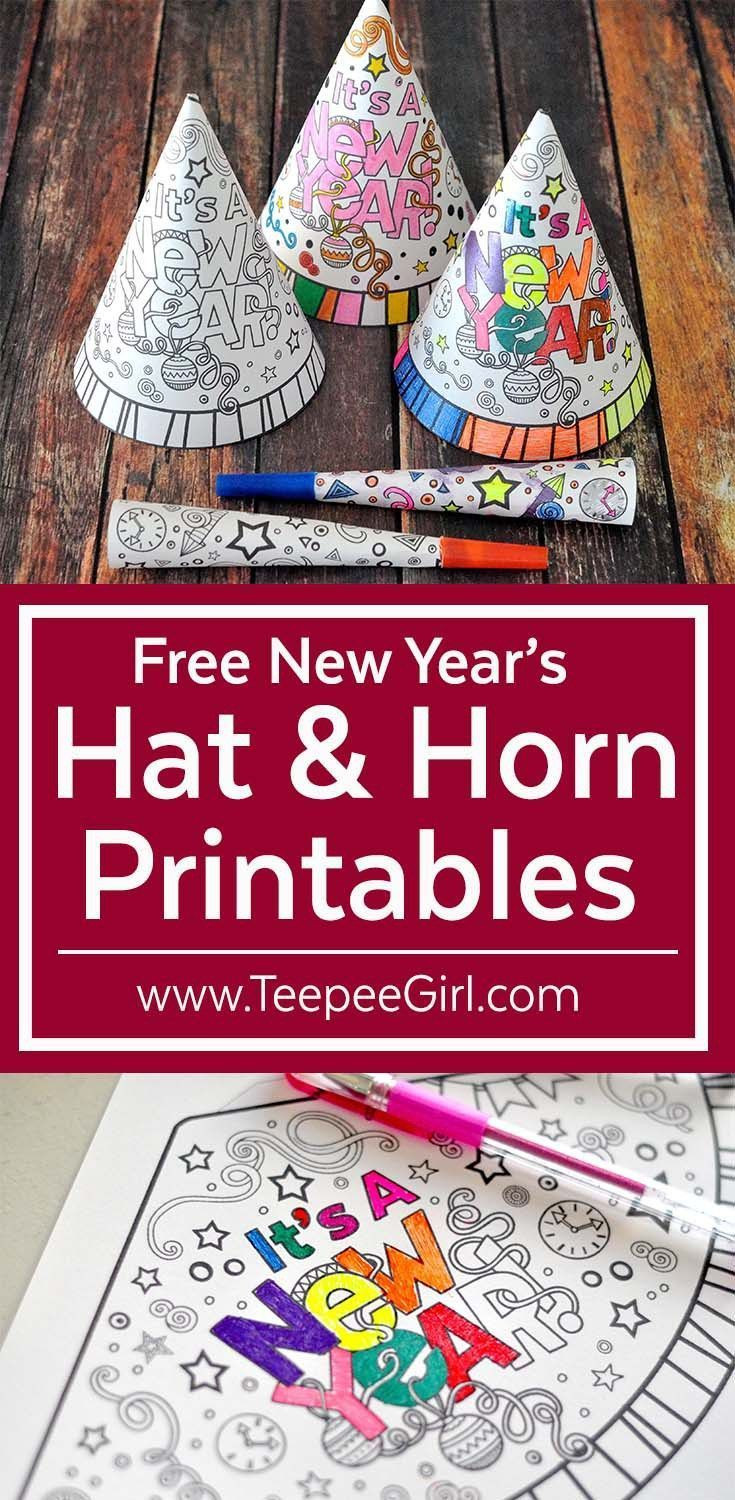 New Year Hat Craft
 DIY New Year s Hat & Horn