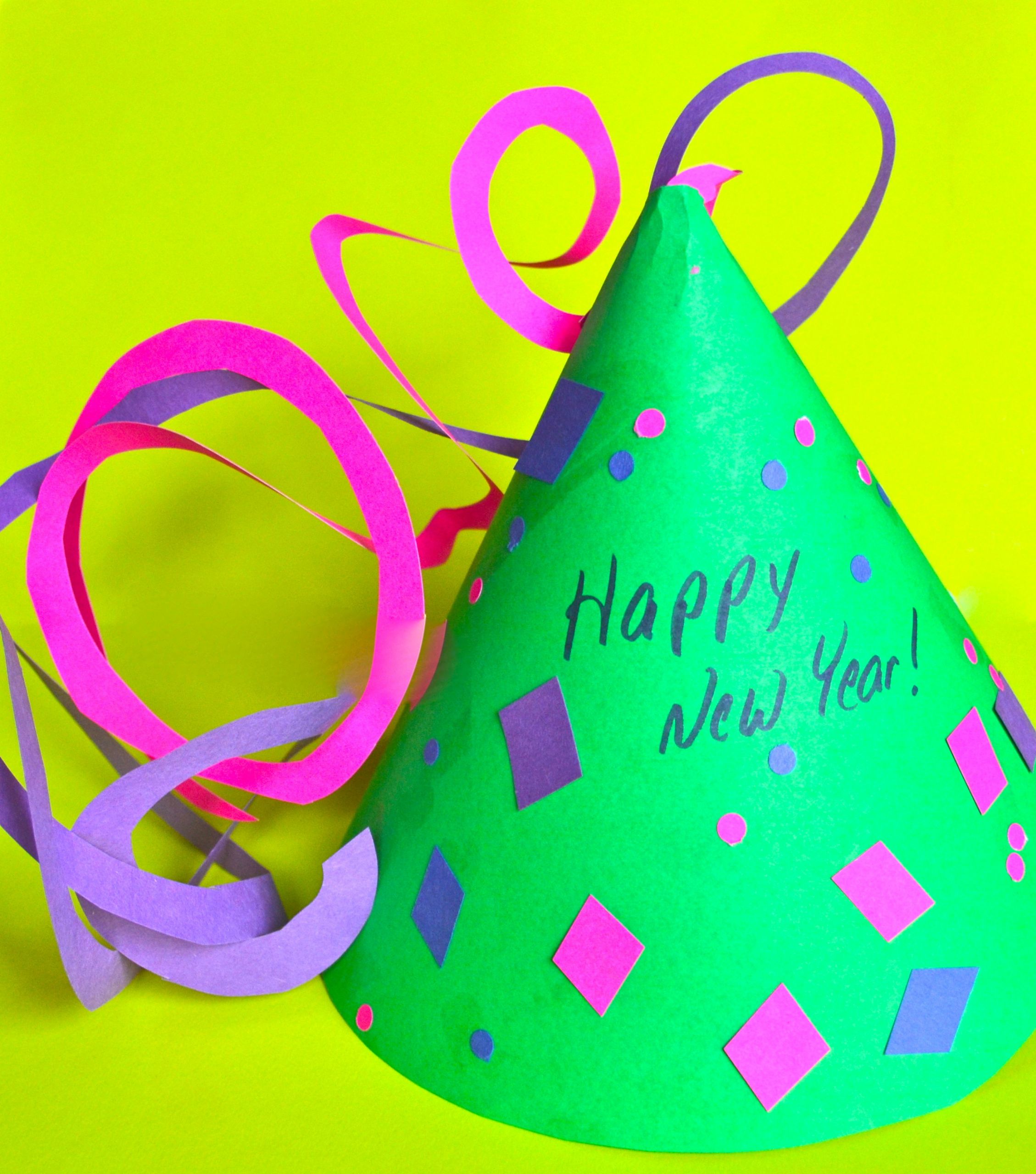 New Year Hat Craft
 Drop in Craft New Year s Party Hat The munity Library