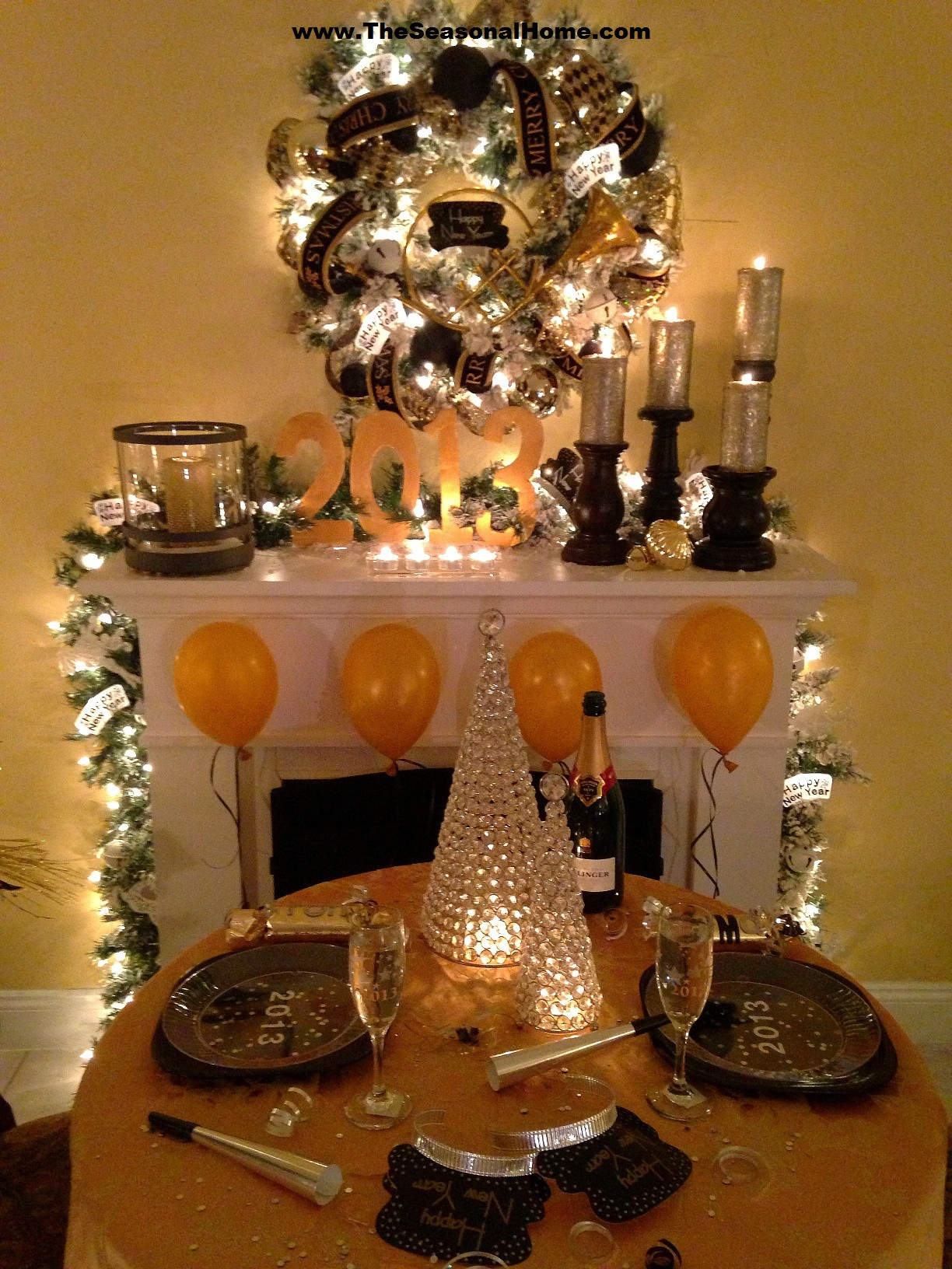 New Year Party Ideas At Home
 Cozy New Year’s Eve Dinner Party at home The Seasonal Home