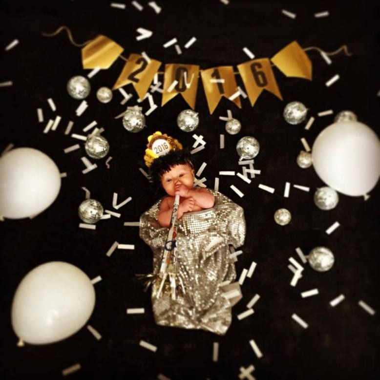 New Year Photoshoot Ideas
 Monthly Baby New Years Eve