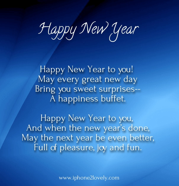 New Year Poems And Quotes
 Happy New Year Wishes Poems 2018