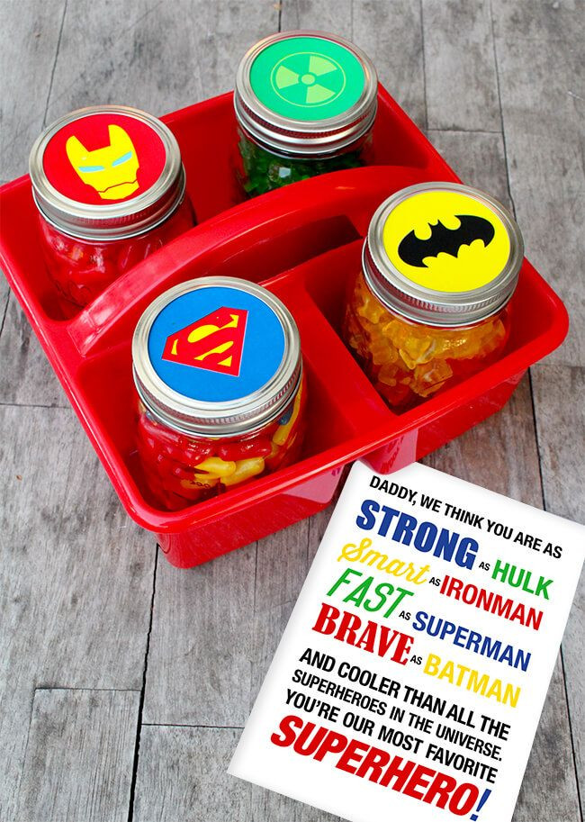 On Line Fathers Day Gifts
 Easy Father s Day Superhero Gift with Free Printable