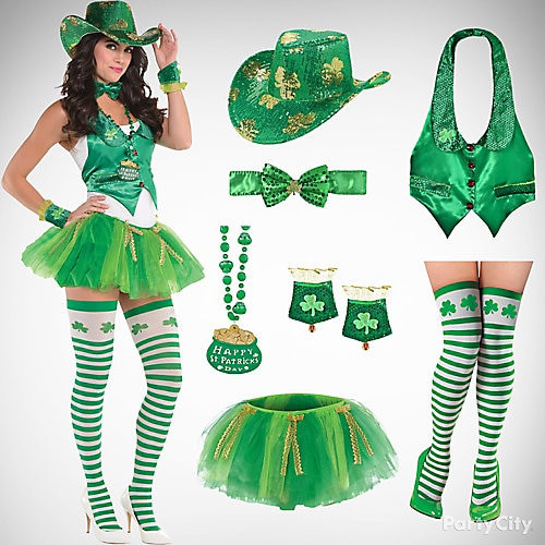 Party City St Patrick's Day Costumes
 St Patricks Sassy Cowgirl Outfit Idea St Patricks Day