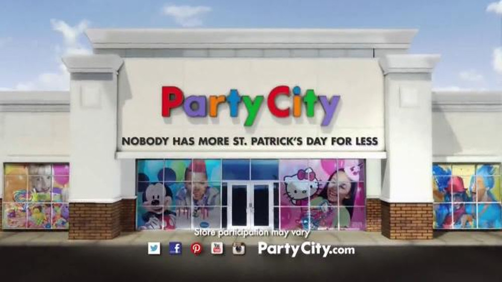 Party City St Patrick's Day Costumes
 Party City TV mercial Get Your Green This St